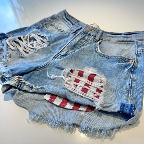 🛍️ 4 for 20$ / Garage Short Shorty Americsn Flag / 1 - Picture 7 of 7